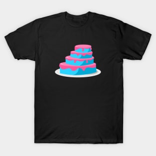 Blue and Pink Cake T-Shirt